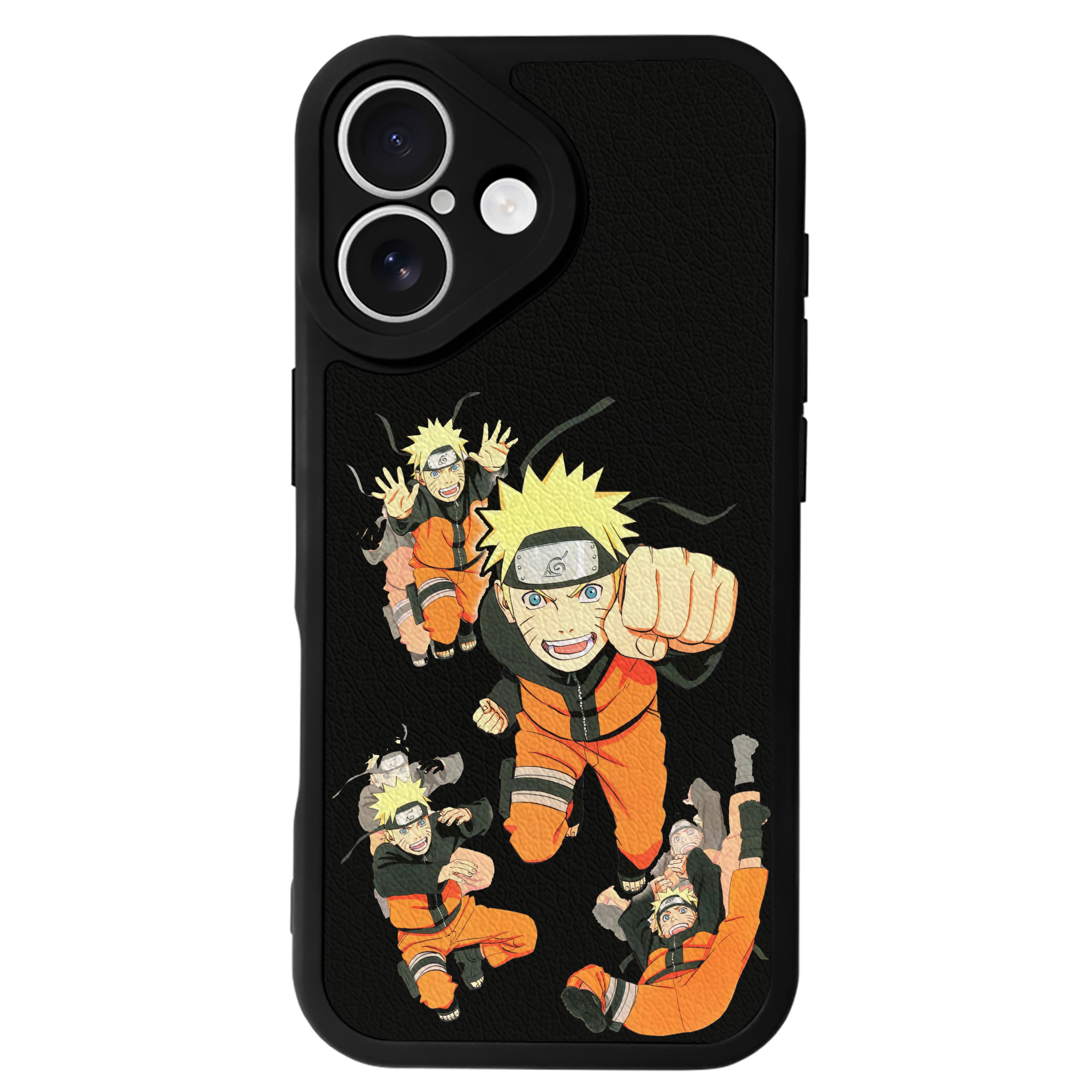 （画像用） NARUTO -ナルト- うずまき ナルト Uzumaki Naruto 【iPhone 16シリーズ対応】シリコンスマホケース（レザー調） 材質：シリコン